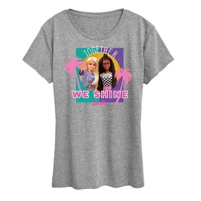 Женская футболка Barbie Together We Shine, серая