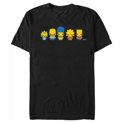 Мужская футболка Chibi Family черного цвета