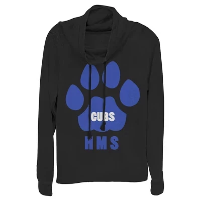 Женская толстовка с капюшоном и логотипом Hawkins Middle School Cubs для юниоров черный