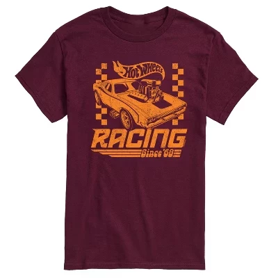 Мужская футболка Racing Since 60 с коротким рукавом и графическим рисунком темно-бордового цвета