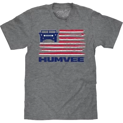 Потрепанная футболка Humvee American Stars and Stripes графитового цвета из вереска