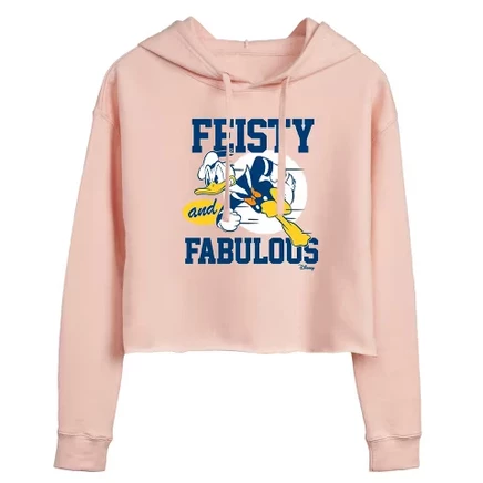 Женская толстовка с капюшоном Donald Feisty и потрясающим укороченным рисунком blush