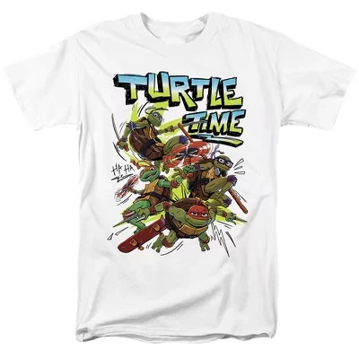 Мужская футболка : Mutant Mayhem Turtle Time Group, белая