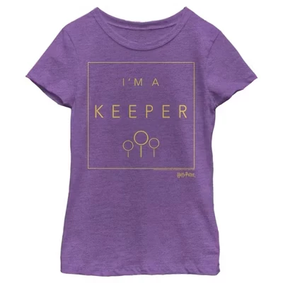Женская футболка I'm a Keeper фиолетового цвета