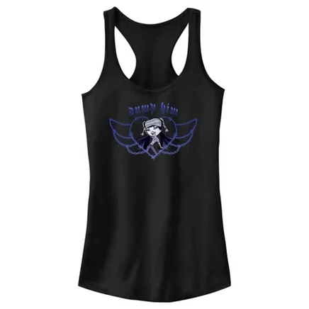 Женская майка Juniors Womens Jade Dump Him Racerback черного цвета