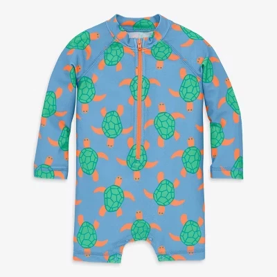 Защита от сыпи Baby One Piece в виде васильковых морских черепах Ocean Pals