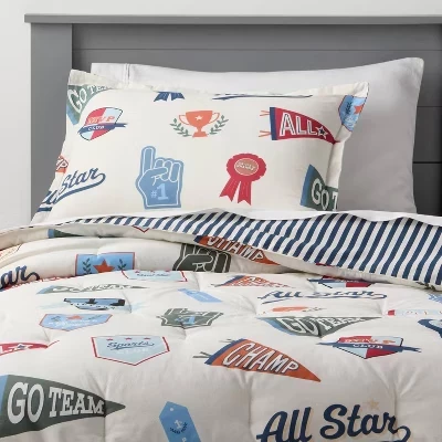 Детский комплект постельного белья Pillowfort All Star Sports