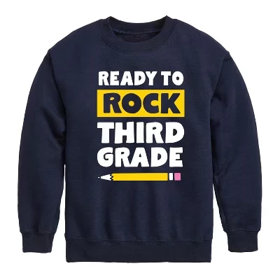 Толстовка Instant Message Ready To Rock, 3 класс, синяя