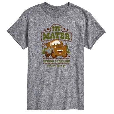 Мужская футболка Cars Tow Mater Western, серый меланж