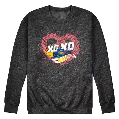 Мужская толстовка Hot Wheels XOXO Heart, меланж‑антрацит