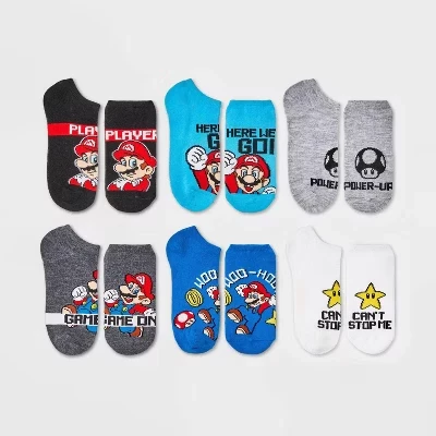 Детские носки Nintendo 6pk - Синие/серые