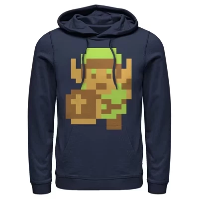 Мужское худи Nintendo Legend of Zelda Pixel Link, синее