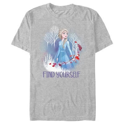 Мужская футболка Frozen «Найди себя», серый меланж