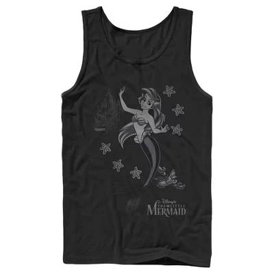 Мужская майка The Little Mermaid Ariel, черная