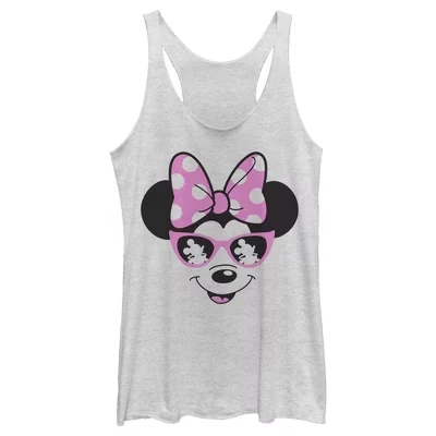 Женская майка Mickey Mouse & Friends Shaded Minnie, белая