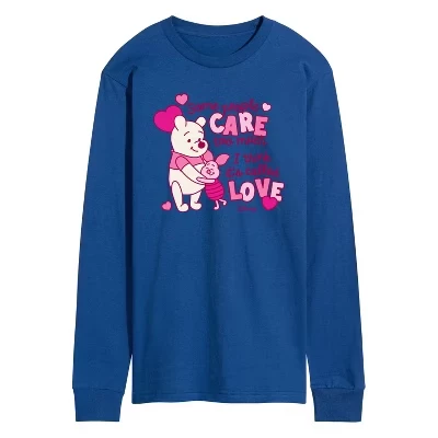 Мужская футболка с длинным рукавом Care Too Much Called Love с графическим рисунком