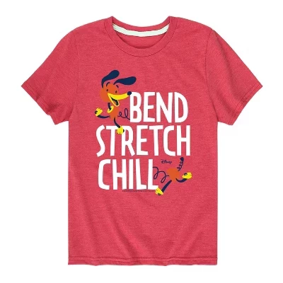 Облегающая футболка Dog Bend Stretch Chill с коротким рукавом и графическим рисунком красного цвета