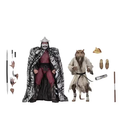 Набор фигурок NECA: Сплинтер и Шреддер, 18 см