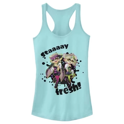 Женская майка Splatoon Stay Fresh Racerback для юниоров cancun