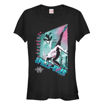 Женская футболка Spider-Man Spider-Gwen, черная