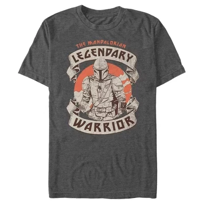 Мужская футболка The Mandalorian Legendary Warrior Sunset с изображением угольного вереска