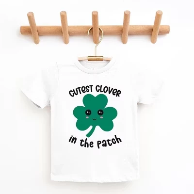 Детская футболка The Juniper Shop Cutest Clover, белая