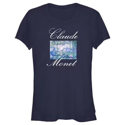 Футболка Junior's Lost Gods Claude Monet с лилиями, синяя