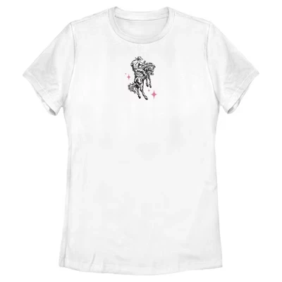 Женская футболка Lost Gods Pink Rodeo Cowboy, белая