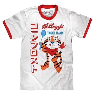 Футболка Tony the Tiger Ringer с матовыми хлопьями белый/красный