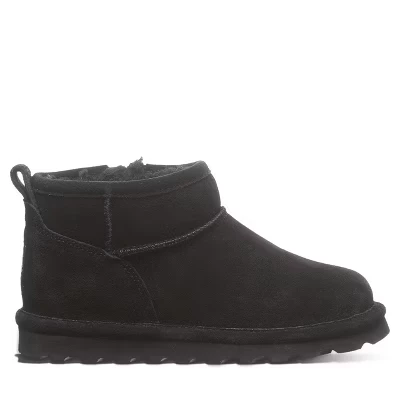 Короткие молодежные ботильоны BEARPAW Shorty черного цвета