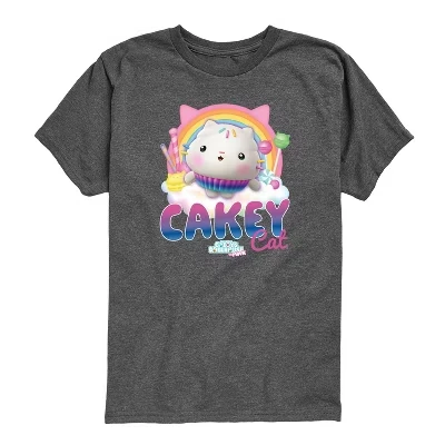 Футболка Cakey Cat Tee с коротким рукавом и графическим рисунком heather charcoal