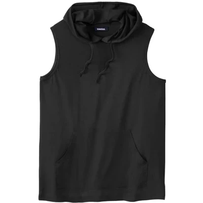 Легкая футболка с капюшоном Muscle Hoodie черного цвета