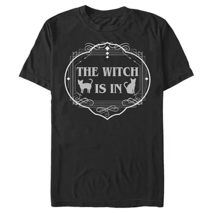 Мужская футболка Lost Gods с принтом «The Witch Is In», черная