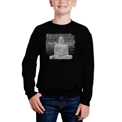 Толстовка с круглым вырезом Zen Buddha - Boy's Word Art черный
