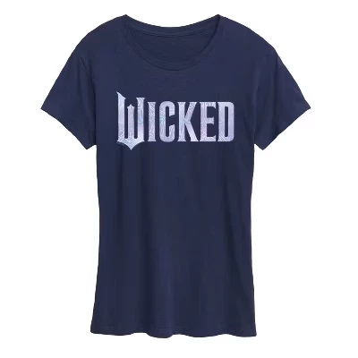 Женская футболка Wicked Sparkle Logo, синяя