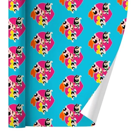 Бумага для упаковки Powerpuff Girls Heart, 76×183 см