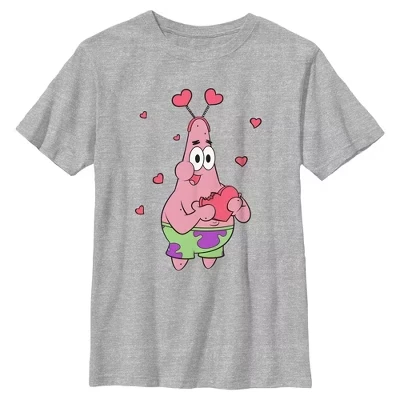 Футболка для мальчика Patrick Star Heart Lover, спортивная heather