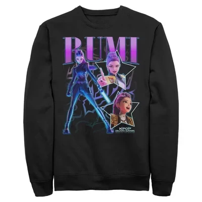 Мужская толстовка с логотипом Rumi Super Star черного цвета