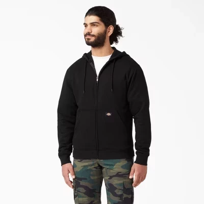 Мужское худи на молнии Dickies Midweight Fleece, черное