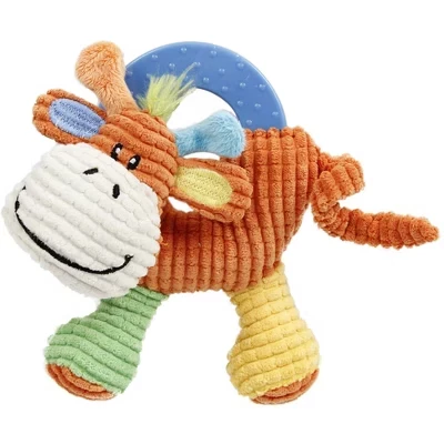 Игрушка Pet Life Moo-cifier для щенков с пищалкой, оранжевая