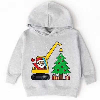 Худи для мальчиков The Juniper Shop Santa Excavator, серая