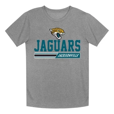 Футболка Jacksonville Jaguars для мальчиков' Серый Вереск с коротким рукавом из полиэстера