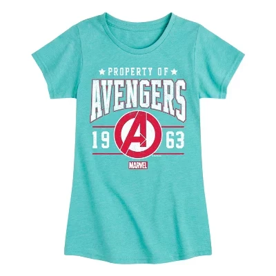 Avengers Property Of Fitted Short Sleeve Graphic T-Shirt turquoise