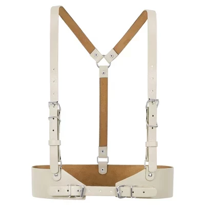 Женский панк-поясной кожаный ремень Body Harness Готические широкие ремни 1шт бежевый