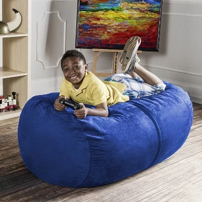 Диван Saxx 4-футовый Bean Bag Lounger синий
