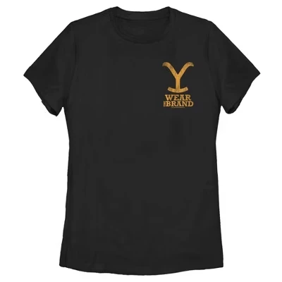 Women's  Wear The Brand Pocket Logo T-Shirt black