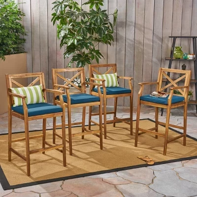 Барные стулья Christopher Knight Home Perla, 4 шт., синие