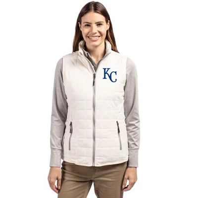 Женский утепленный жилет-фугу Kansas City Royals Rainier PrimaLoft® с эко-изоляцией на молнии из кокоса