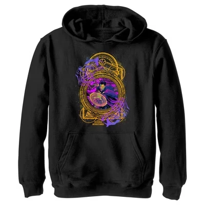 Мальчиковая толстовка Marvel Doctor Strange Neon, черная