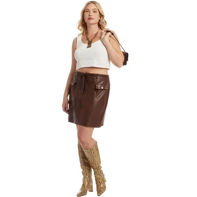 Pointelle Cropped Sweater warm cream